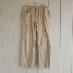 The North Face Outdoor Pants Size 12 Womens Khaki Hiking Roll Up